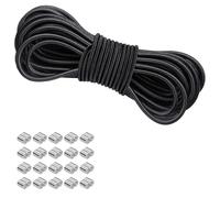 Ujjdwiurgh Cordon en caoutchouc pour bâche de remorque, corde extensible pour remorque, cordon en caoutchouc résistant aux intempéries pour une utilisation polyvalente, 6 mm x 10 m