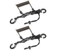 Ujjdwiurgh Cordon télescopique pour appareil photo de plongée avec cordon en TPU et fil d'acier à ressort Noir