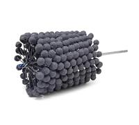 Ujjdwiurgh Corps de Vanne et Cylindre Brosse de Meulage Tête Sphérique Brosse de Polissage Trou de Corps de Vanne Ébavurage Outil de Meulage Brosse 105x260mm