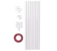 Ujjdwiurgh Correcteur de Câble à Canal - SystèMe de Gestion des Câbles Muraux de Couverture de Cordon -03 - Kit de Câbles Hider de 125 Pouces