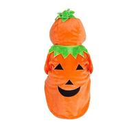 Ujjdwiurgh Costumes de Citrouille pour Chiens, Costume d'halloween pour Chiens de Petite Taille, Robe de Cosplay pour Animaux de Compagnie, Tenues Chaudes pour Chiots, Sweat à Capuche en Polaire