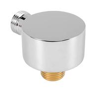Ujjdwiurgh Coude D'Alimentation Murale, Accessoires de Connecteur de Tuyau de Douche à Mural Rond en Laiton G1 / 2 Pouces Sortie D'Eau pour Douche-Argent
