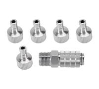 Ujjdwiurgh Coupleur à déconnexion rapide pour aérographe avec 5 raccords mâles, 1/8" M-F
