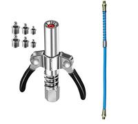 Ujjdwiurgh Coupleur de graisse en métal NPTI/8 10 000 PSI Deux injecteurs de graisse faciles à huiler