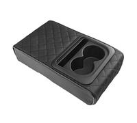 Ujjdwiurgh Coussin d'accoudoir de console centrale avec porte-gobelet en mousse à mémoire de forme pour la plupart des voitures
