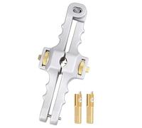 Ujjdwiurgh Couteau à Dénuder les Câbles en Alliage D'Aluminium, Dénudeur de Câbles 10-25 Mm, Ouverture Verticale et Horizontale, Couteau à Câble, Outil pour Boîtier de Câble, Facile à Utiliser,