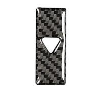 Ujjdwiurgh Couvercle de bouton d'avertissement de sécurité pour console centrale en fibre de carbone pour -5 CX5 2017 2018 2019 2020