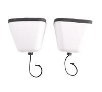 Ujjdwiurgh Couvercle de Universel Blanc, 2 Pièces, pour L'Extérieur, pour L'Hiver, Prévention Du Gel