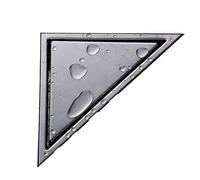 Ujjdwiurgh Couvercle d'égouttoir pour salle de bain - Type caché - Triangle - En acier inoxydable 304 - Grilles de vidange pour canalisations de douche