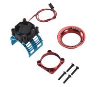 Ujjdwiurgh Couvercle Dissipateur Thermique Moteur+Ventilateur Refroidissement pour A959-B 144001 124019 1/8 1/10Voiture TéLéCommandéE 540 550 3650 Taille Moteur Dissipateur Chaleur