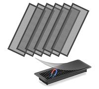 Ujjdwiurgh Couvercles D'Aération de Sol, 4 X 12 Pouces, Couvercles D'Aération Magnétiques, Filtre D'Aération en, Couvercles D'Aération de Registre de Sol pour Sol de Maison, D