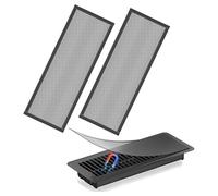 Ujjdwiurgh Couvercles D'Aération de Sol, 4 X 12 Pouces, Couvercles D'Aération Magnétiques, Filtre D'Aération en, Couvercles D'Aération de Registre de Sol pour Sol de Maison, A