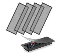 Ujjdwiurgh Couvercles D'Aération de Sol, 4 X 12 Pouces, Couvercles D'Aération Magnétiques, Filtre D'Aération en, Couvercles D'Aération de Registre de Sol pour Sol de Maison, C