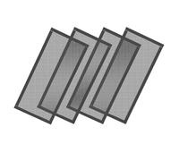 Ujjdwiurgh Couvercles D'Aération de Sol, Filtres D'Aération en D'Aération Magnétique Puissants, Écrans D'Aération de Registre de Sol en PVC de 4x10 Pouces, 4 Pièces