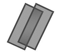 Ujjdwiurgh Couvercles D'Aération de Sol, Filtres D'Aération en D'Aération Magnétique Puissants, Écrans D'Aération de Registre de Sol en PVC de 4x10 Pouces, 2 Pièces