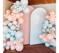 Ujjdwiurgh Couverture D'Arche de Mariage de 7,2 Pieds, Couvre-Support D'Arche de Mariage Ajusté, Dessus Rond pour DéCoration de Banquet de FêTe d'anniversaire, Blanc CrèMe