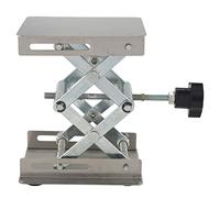 Ujjdwiurgh Cric de laboratoire scientifique - 100 x 100 mm - En acier inoxydable - Support de table de laboratoire - Pour une expérience scientifique