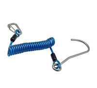 Ujjdwiurgh Crochet de plongée à tête unique en acier inoxydable avec ressort hélicoïdal - Accessoire de sécurité - Bleu