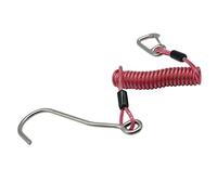 Ujjdwiurgh Crochet de plongée à tête unique en acier inoxydable avec ressort hélicoïdal - Accessoire de sécurité - Rouge
