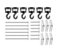 Ujjdwiurgh Crochet d'éclairage pour plantes suspendues Crochet pivotant pour installation au plafond Fixation murale