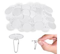 Ujjdwiurgh Crochets Adhésifs Transparents pour Plafond, 50 Pièces, pour Suspendre Sans Perçage, Crochets Adhésifs pour Anniversaire Sans Dommage.