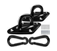 Ujjdwiurgh Crochets de Hamac D'une Capacité de 1700 Lb, 2 Crochets à Œil en Acier Inoxydable M10, Crochets de Suspension pour Suspension de Hamac