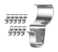 Ujjdwiurgh Crochets de Revêtement en Vinyle pour Accrocher à L'Extérieur, Mise à Niveau des Crochets Robustes pour Revêtement 10 Pièces