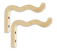 Ujjdwiurgh Crochets en bois en forme de vague pour pots de fleurs muraux, crochets de suspension robustes pour plantes d'intérieur