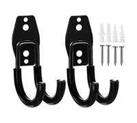 Ujjdwiurgh Crochets muraux robustes en métal pour garage avec revêtement antidérapant