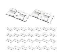 Ujjdwiurgh Crochets pour guirlandes lumineuses extérieures, 30 pinces transparentes robustes pour guirlandes lumineuses d'intérieur et d'extérieur, faciles à utiliser