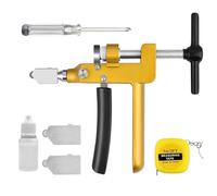 Ujjdwiurgh Cutter en Verre et Carreau de Premium avec une Roue en Alliage et un Caoutchouc Anti-Choc pour les Projets de Vitrail