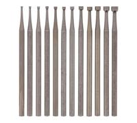 Ujjdwiurgh de 12 Fraises Rondes, Embouts Ronds à de Tige de 3/32 Pouces, Embouts de Sculpture de (0,8 à 3,0 Mm)