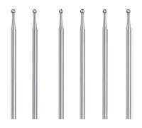 Ujjdwiurgh de 6 Fraises à Billes, Fraises Sphériques à Tige de 3/32 Pouces, Mèches de Sculpture de (2,3 Mm) Durables, Faciles à Installer et à Utiliser