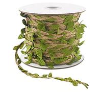 Ujjdwiurgh de de 5MM avec Feuilles Artificielles de pour Emballage Cadeau Bricolage Jardin de Mariage (32.8FT)