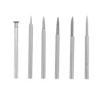 Ujjdwiurgh de Forets de Sculpture sur Bois pour Outil Rotatif 6 Pièces Pièces de Rechange de Foret de Gravure Foret Outil de Meulage D'Artisanat en Bois 3mm