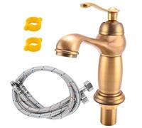 Ujjdwiurgh de Lavabo en Laiton Antique Laiton MéLangeur de Style EuropéEn de Luxe en Cuivre Robinets