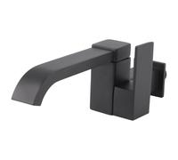 Ujjdwiurgh de Lavabo Mural D'Eau Froide Baignoire Cascade Bec Bec Lavabo Vadrouille de Piscine-Noir