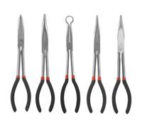 Ujjdwiurgh de Pinces à Bec Effilé Long, Outil de Retrait de de Bougie D'Allumage 5 en 1 de 11 Pouces - Pince à Bec Effilé Coudé 90 45 25 Degrés