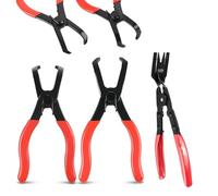 Ujjdwiurgh de Pinces à Clips de Carrosserie, Pinces à Punaises à 30 Degrés et 80 Degrés, Pince de Retrait de Clips de Panneau, Pince de Garniture de Rembourrage Automobile