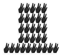 Ujjdwiurgh de Piscine Respirants de Billard de Piscine Gauche Droite Universels à 3 Doigts Cue de Sport,30