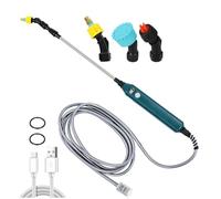 Ujjdwiurgh de Pulvérisation Portative Alimentée par Batterie, Comprend 3 Buses, un Tuyau de 16,4 Pieds et un Affichage de Puissance