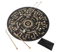 Ujjdwiurgh de Radiesthésie en Cuivre - 2 Tiges de Divination + Pendule de Radiesthésie + Tapis de Divination - Eau Divinatoire, Objets Enterrés, Etc.