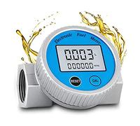 Ujjdwiurgh DéBitmèTre à Turbine DéBitmèTre de Carburant NuméRique éTanche 2,37-26,41 GPM pour Eau DieselFuel MéThanolKéRosèNe (1 Pouce NPT)