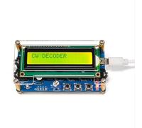 Ujjdwiurgh Décodifieur Amélioré de Code Morse CW Terminé + Étui avec Écran LCD Numérique, Kit D'Entraînement au Code Morse CW