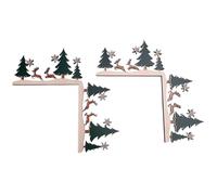 Ujjdwiurgh Décor de Décoration de Porte de Noël, Décorations de Panneau d'angle de Cadre de Porte Supérieur, Ornement de Décoration de Cadre de Maison pour la Décoration Intérieure B