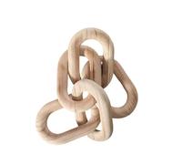 Ujjdwiurgh Décor de Maillons de Chaîne en Bois, Chaîne en Bois Décorative Sculptée à la Main 21,6, Décoration D'Intérieur Contemporaine pour Étagère de Ferme et Table D'Appoint B Facile à Utiliser