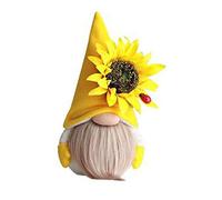 Ujjdwiurgh DéCor de PoupéE de Tournesol Abeille GNOME, Ornements de PoupéE sans en Peluche Bourdon à la Main, Ornements de Gnomes de Bureau de Chambre à Coucher B