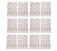 Ujjdwiurgh DéCoration de Chambre Arc-en-Ciel pour Filles Stickers Muraux ColoréS Arc-en-Ciel DéCoration de Chambre pour Enfants DéCorations de Chambre à Coucher 72 PièCes