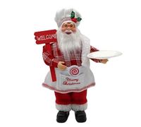 Ujjdwiurgh Décoration de Noël Poupée Père Noël Debout Décoration de Cuisine de Noël Poupée Vieil Homme