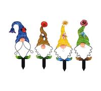 Ujjdwiurgh Décoration de Piquet de de Jardin 4 Pièces pour Allée de Patio avec Pelouse